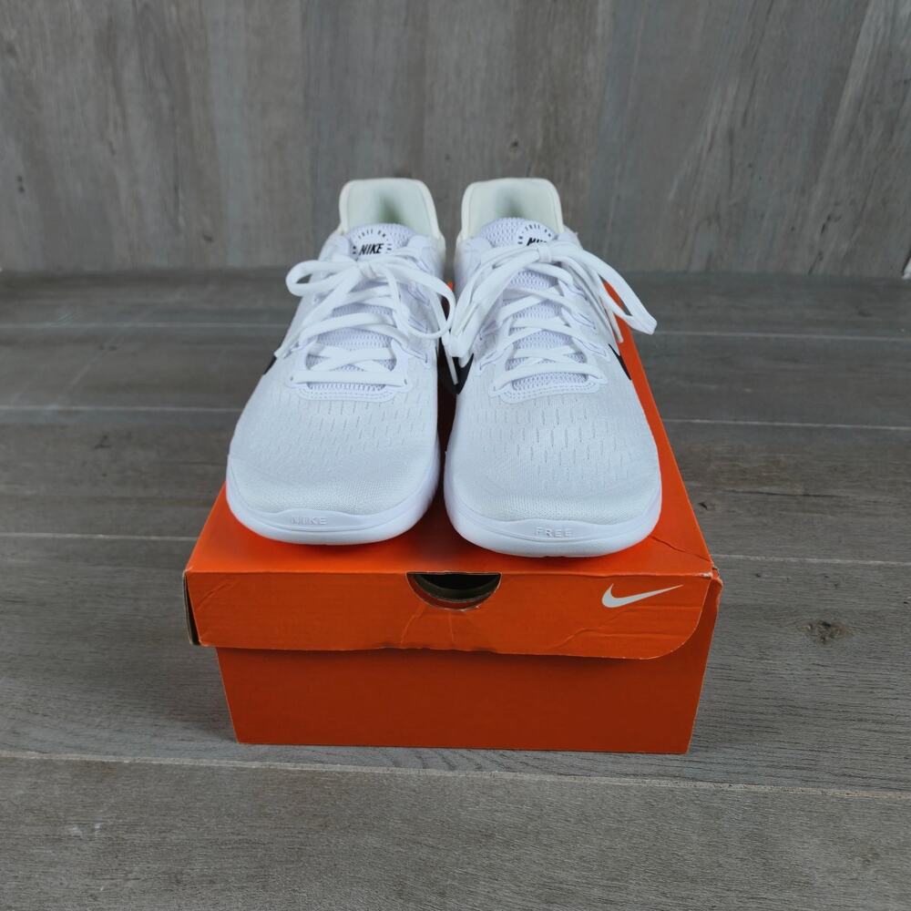 Nike Free RN 2018 Women's Running Shoes Size 10 Black White 942837-100 NIB